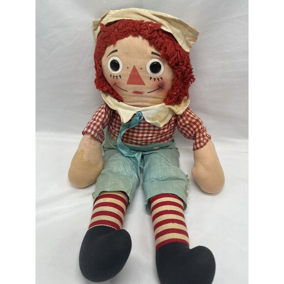 Vintage Knickerbocker 1970s Raggedy Andy Doll 14” Super Rare - Picture 1 of 15
